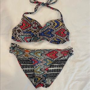 ROXY small swimsuit Bikini Sz Small EUC